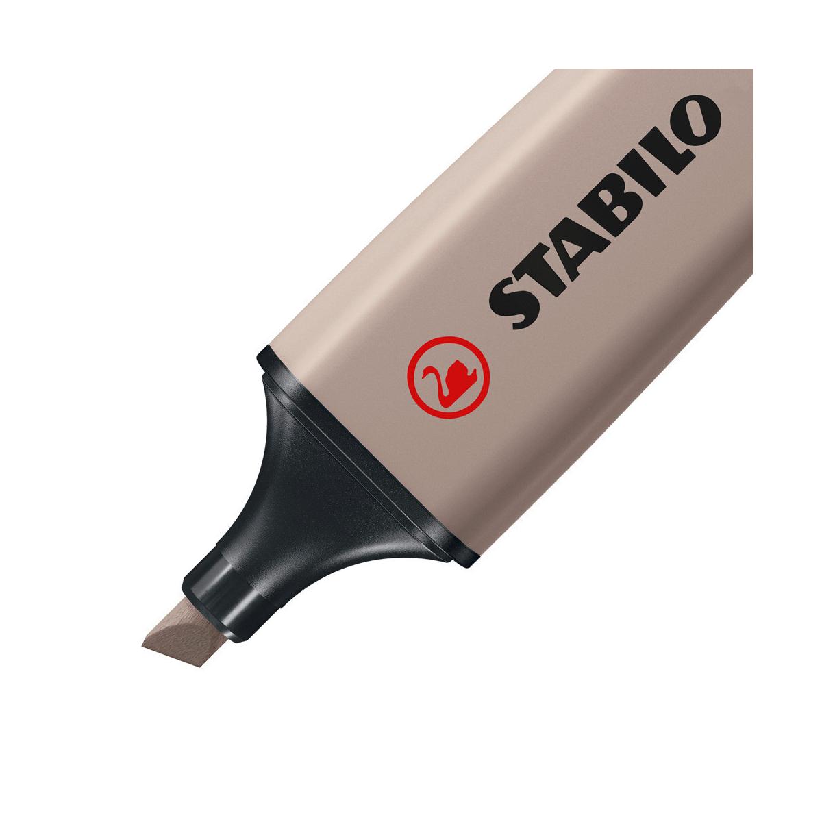 STABILO BOSS ORIGINAL NatureColors evidenziatore 10 pz Punta smussata Grigio chiaro