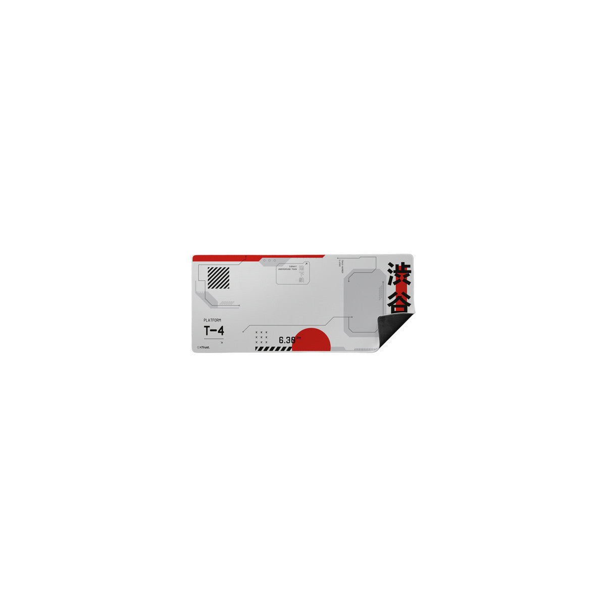 Trust GXT 759 XXL Tappetino per mouse per gioco da computer Nero, Grigio, Rosso, Bianco
