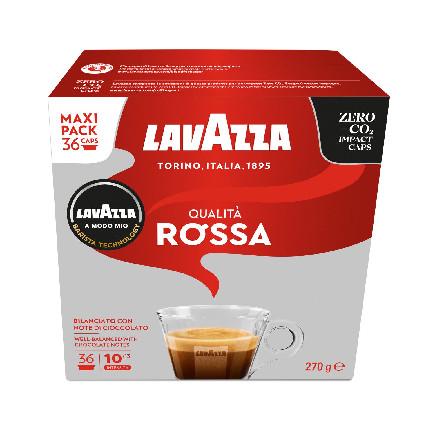 Lavazza A Modo Mio Qualita' Rossa 36 Capsule Caffe'