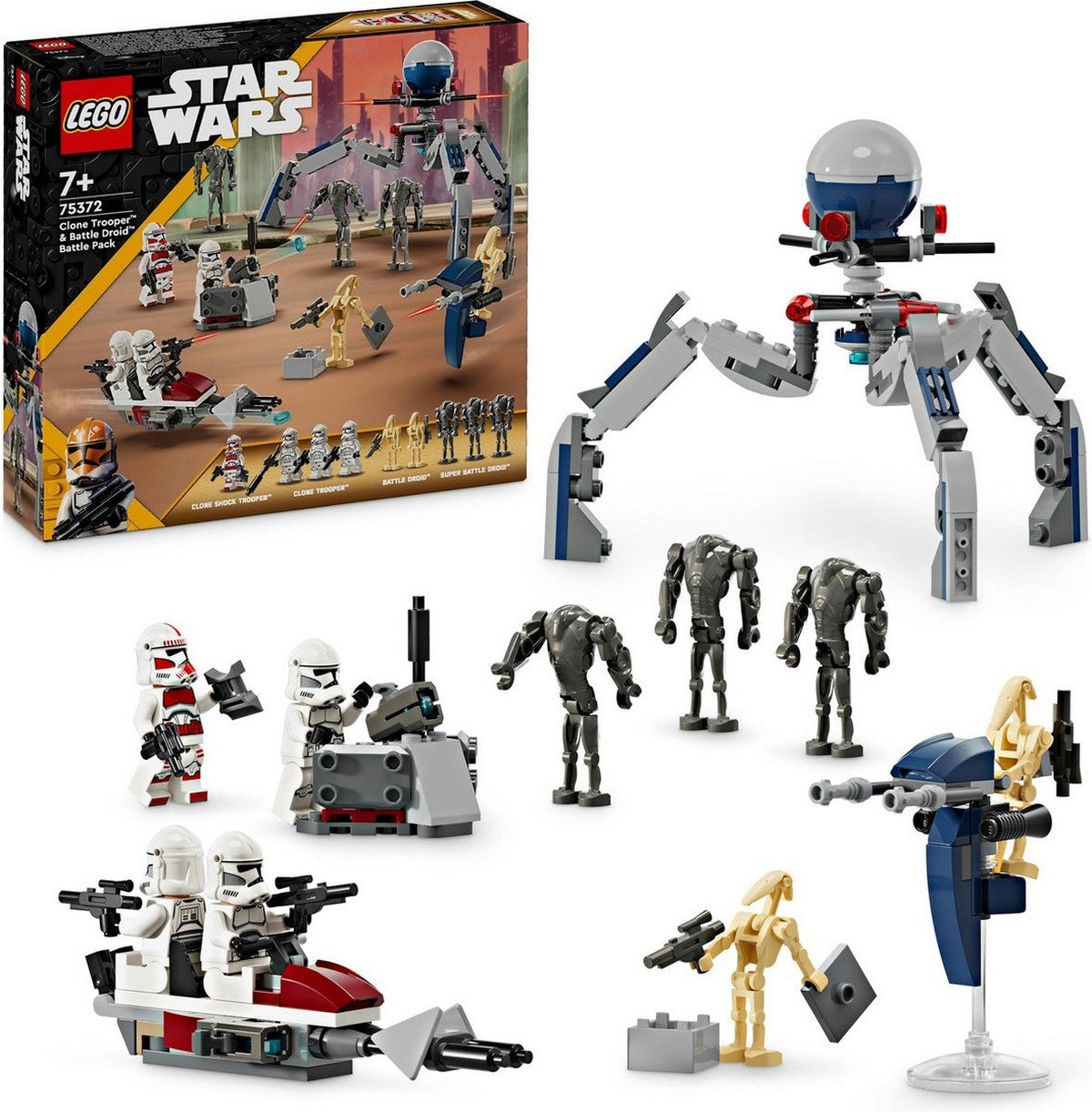 LEGO Star Wars Pacchetto Battaglia Clone Trooper e Droide da Battaglia - 75372