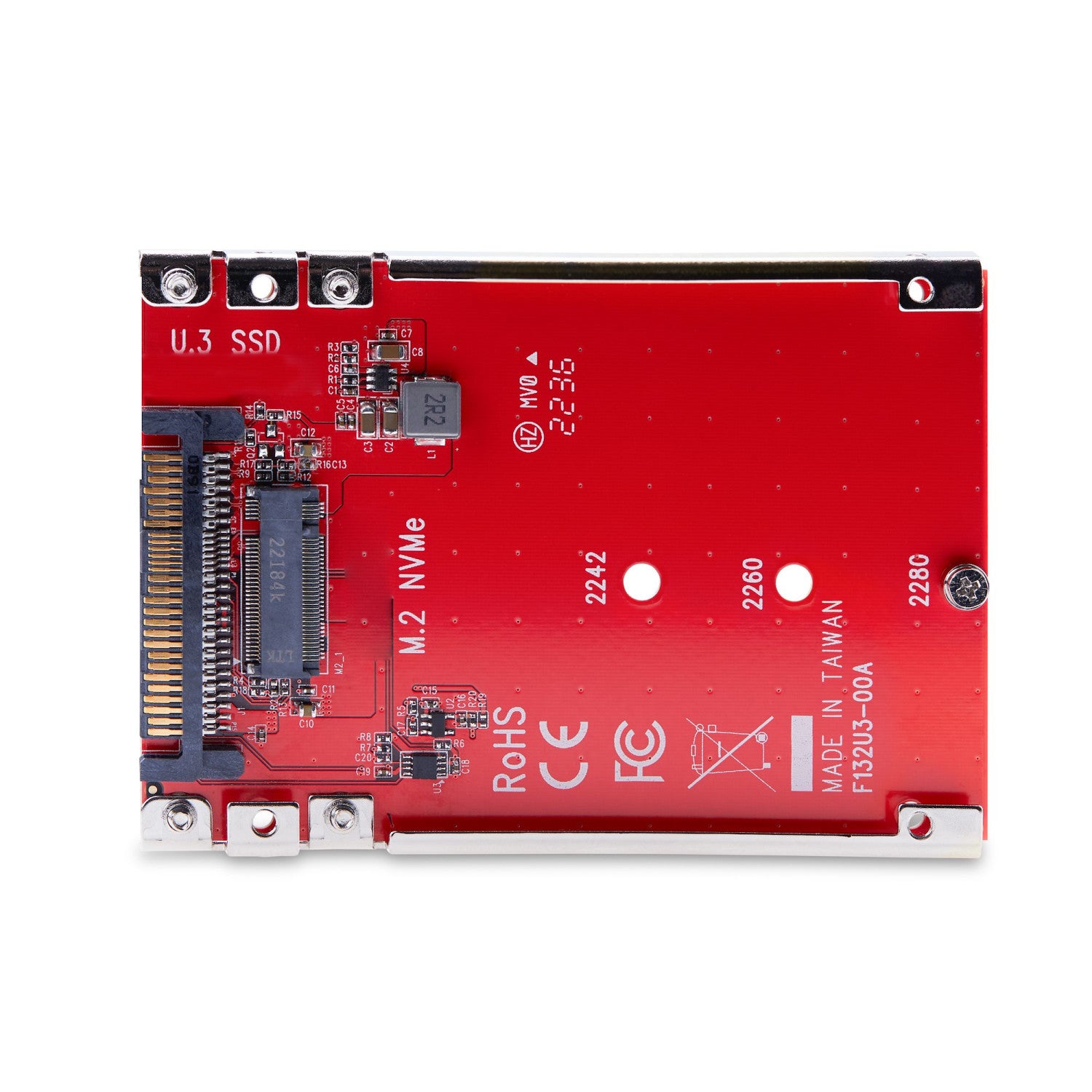 StarTech.com Adattatore SSD M.2 a U.3, Per Unità M.2 PCIe NVMe, Adattatore/convertitore host PCIe M.2 a U.3 da 2,5" (SFF-TA-1001), conforme a TAA - Formato unità da 2,5"