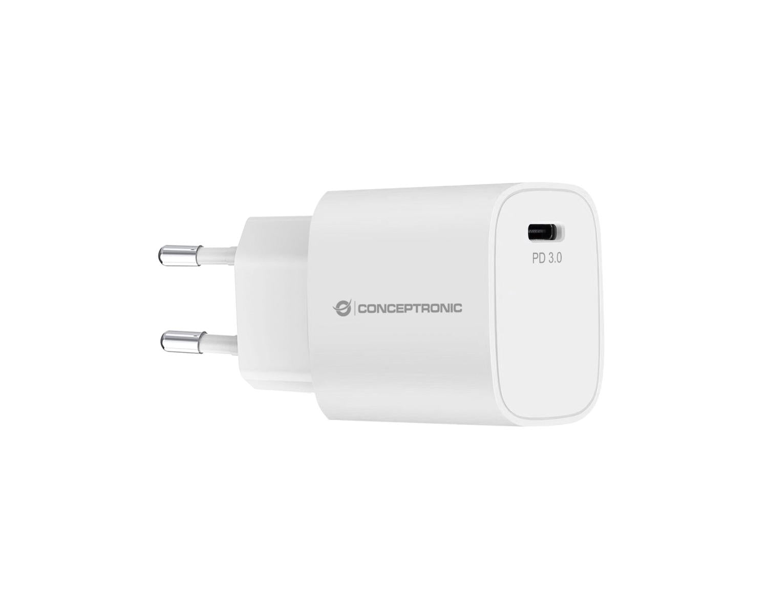 Conceptronic ALTHEA14W Caricabatterie per dispositivi mobili Universale Bianco AC Ricarica rapida Interno