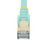 StarTech.com Cavo di Rete Ethernet Cat6a - Cavo Schermato STP da 1m - Turchese