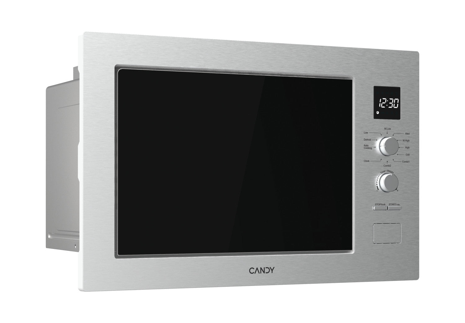 Candy CA38FL7NWXW forno Acciaio inox Microonde con grill Da incasso 25 L 850 W