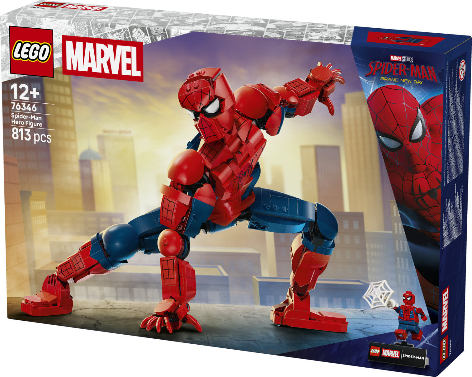 LEGO Marvel 76346 Personaggio Di Spider-Man Action Figure 813 Pezzi 36 Cm 12