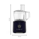 Moulinex FP242810 robot da cucina 800 W 2,4 L Nero, Trasparente