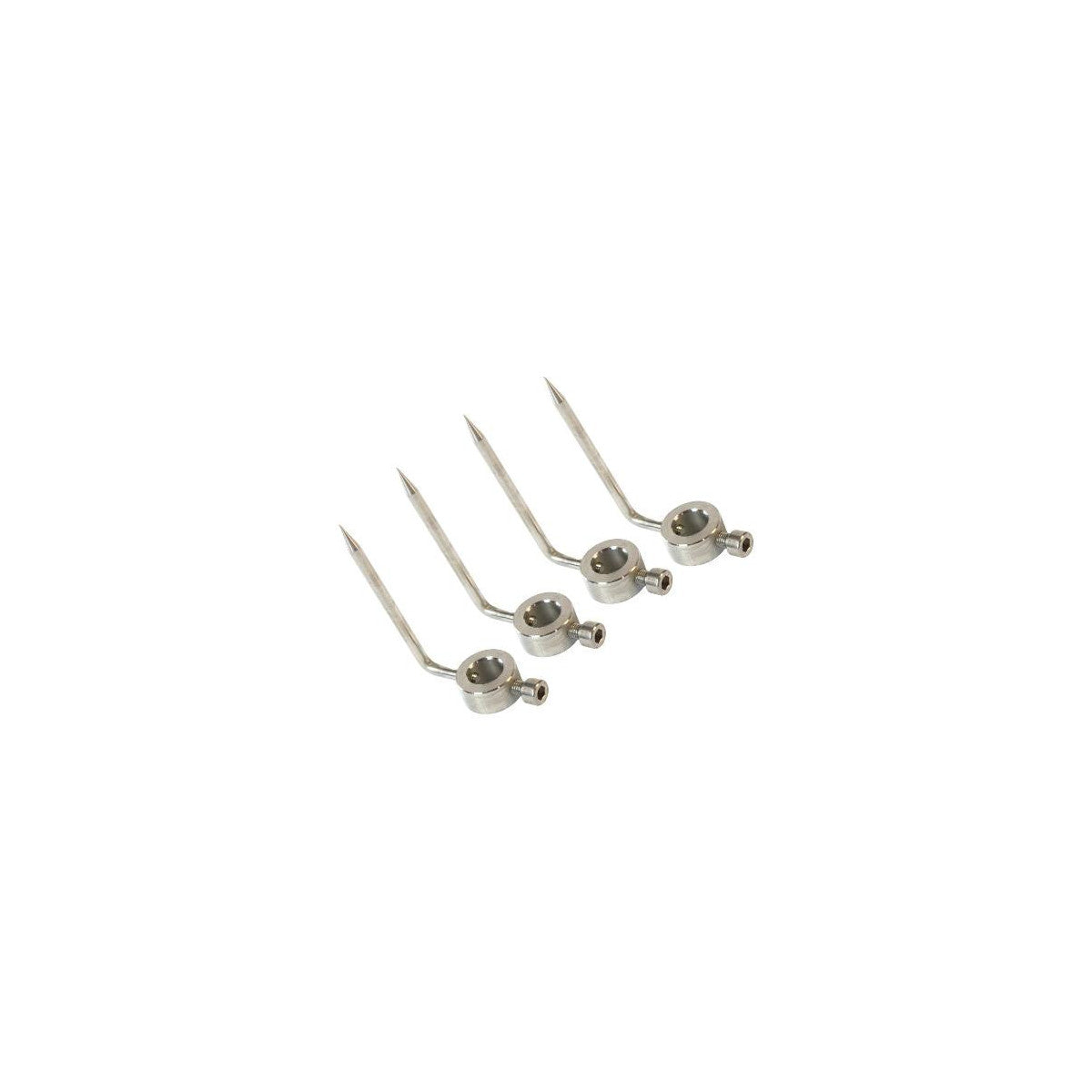 Set Di Spiedini Demetra Per Girarrosto Con Aste Da 6/8 Mm In Acciaio Inox