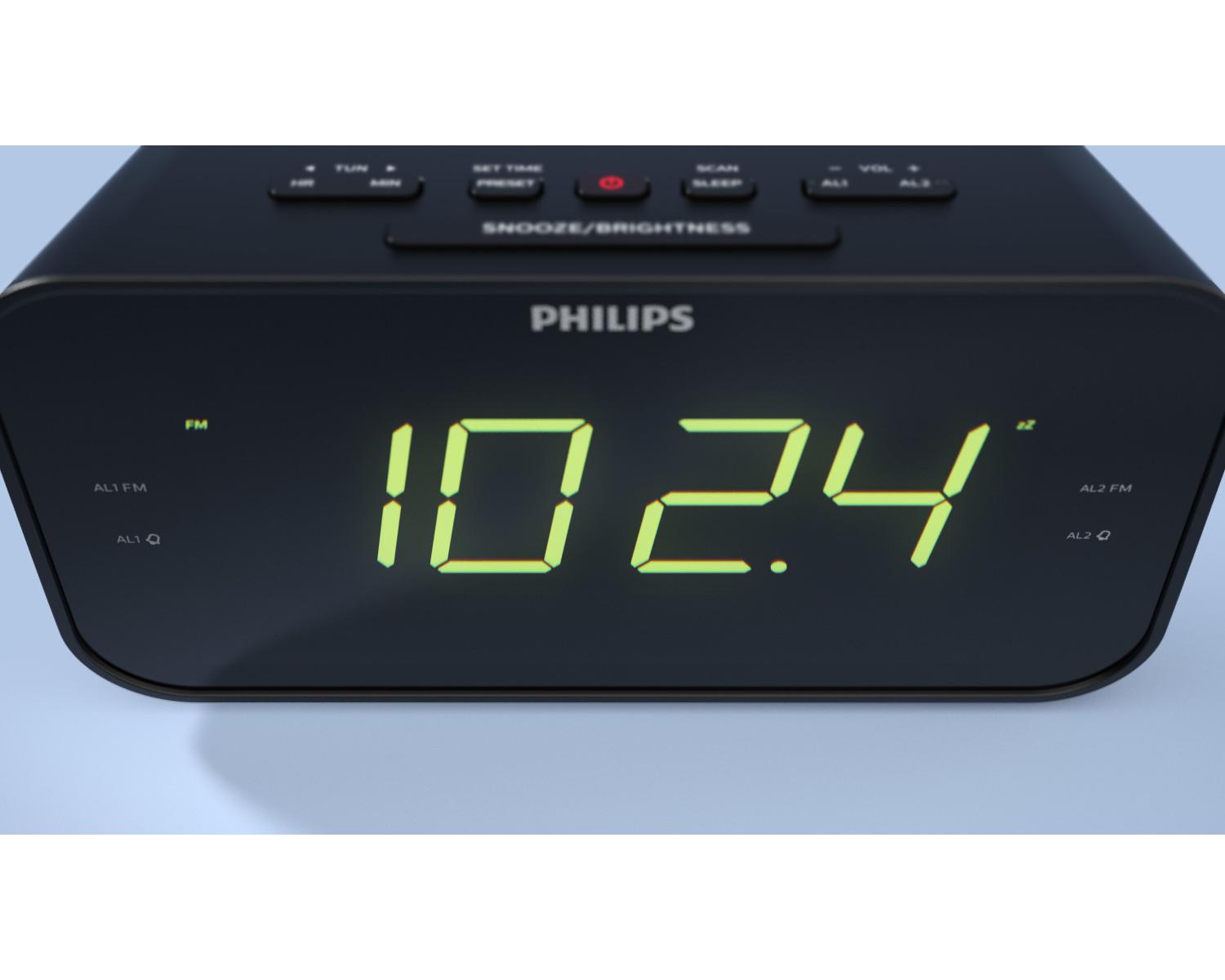 Philips TAR3306/12 sveglia Sveglia digitale Nero