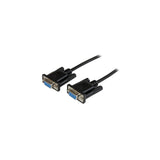 StarTech.com Cavo Seriale RS232 / DB9 Null Modem da 1m - nero Femmina/Femmina