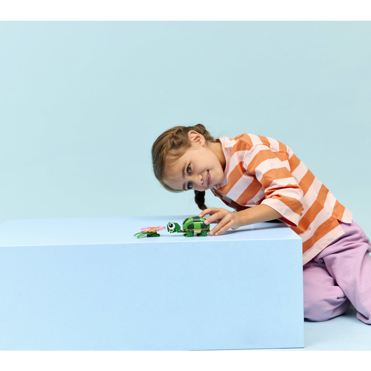 Set costruzioni LEGO 31377 CREATOR 3 IN 1 Tartaruga con fiore di ninfe