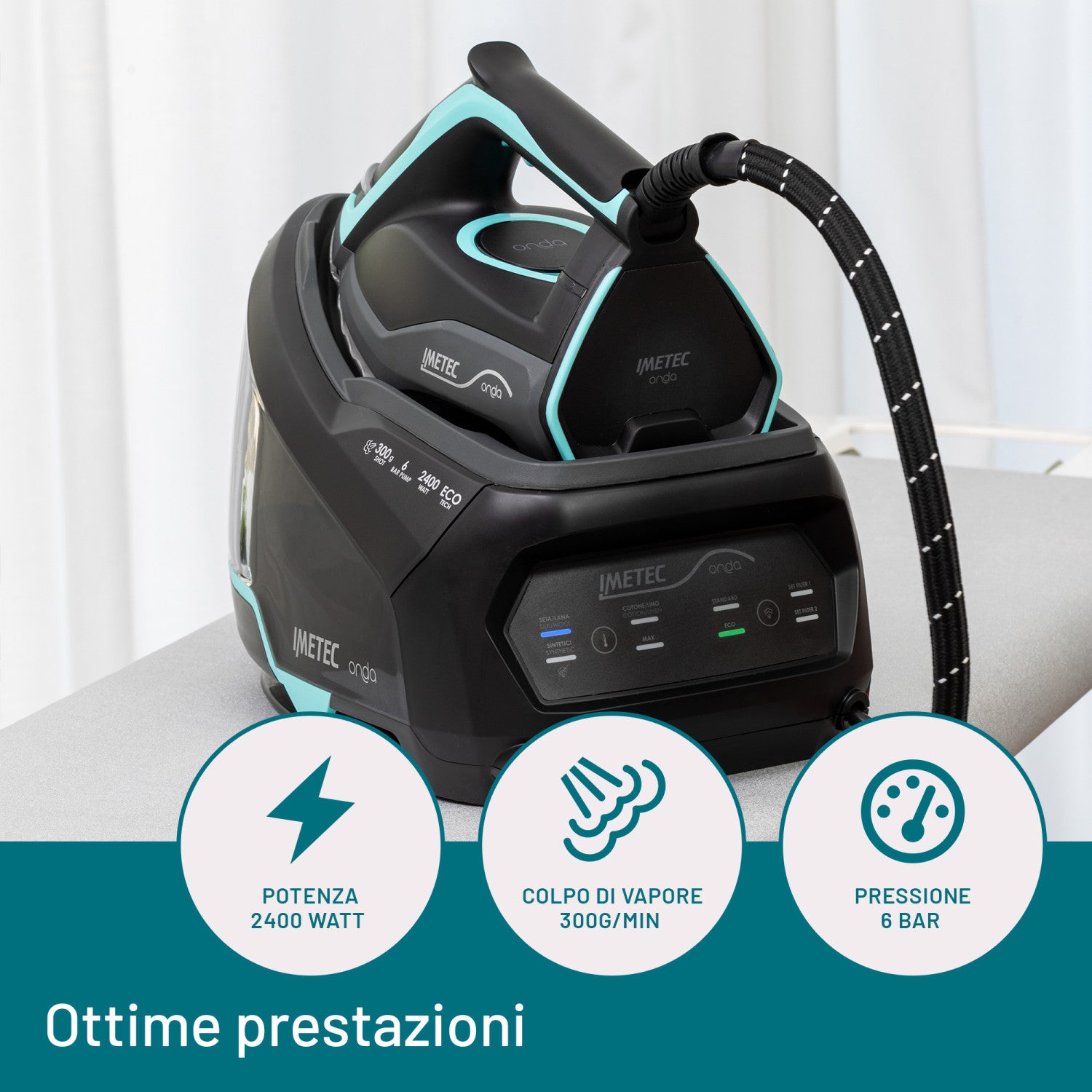 Onda P1 Ferro da Stiro Generatore di Vapore 2400W