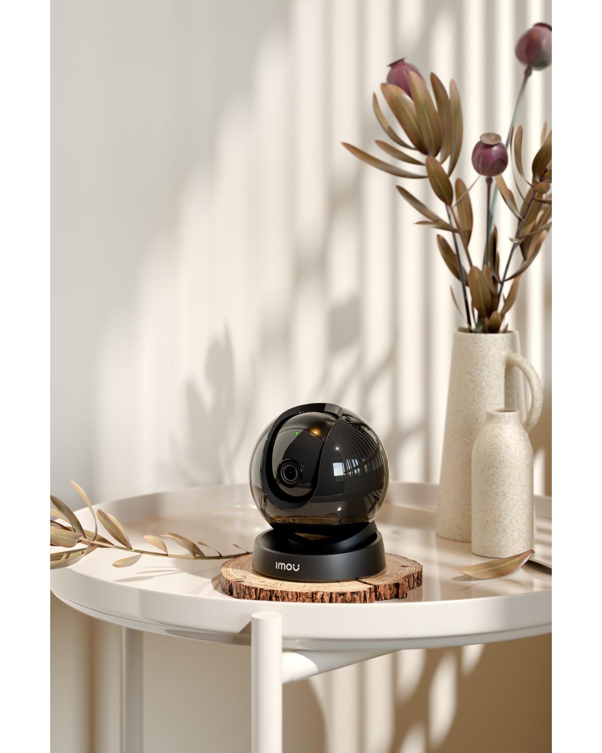 Imou Rex 3D 2K - Telecamera da interno a 360 Gradi con SENSE e Riconoscimento Movimento Nero