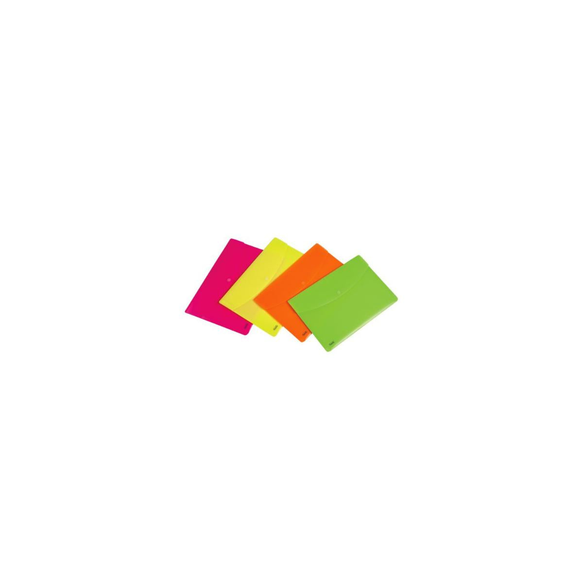 Favorit 400116127 cartella Polipropilene (PP) Fucsia, Verde, Arancione, Giallo A4
