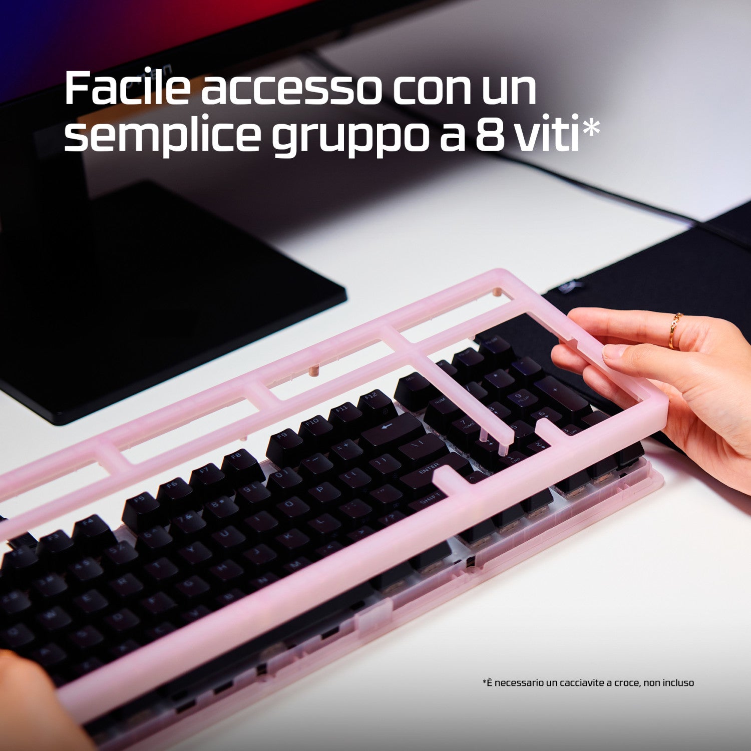 HyperX Origins 2 1800 tastiera Gaming USB Nero