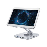 Techly Supporto per Tablet Hub Docking Station USB-C 8 in 1