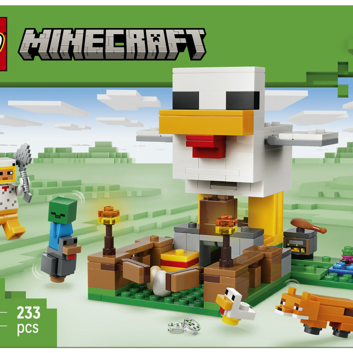 LEGO Minecraft Fattoria di Galline 21585 Set da Costruzione 233 Pezzi per Bambini 7 Anni