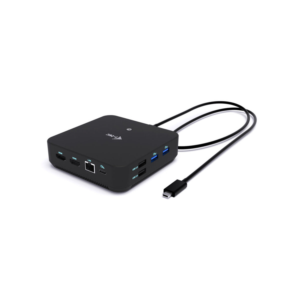 i-tec USB-C DP Dual HDMI Docking Station with Power Delivery 100 W Universal Charger 100W