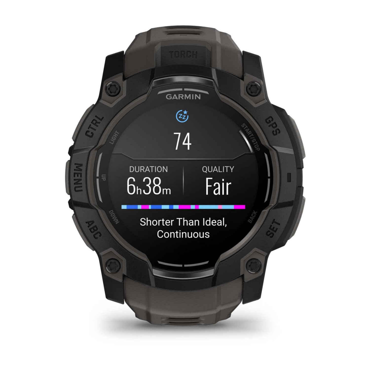 Garmin Instinct 3 AMOLED 3,3 cm (1.3 pollici) 50 mm Digitale 416 x 416 Pixel Touch screen Nero GPS (satellitare)