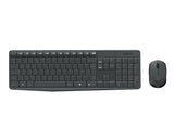 Logitech MK235 Combo Tastiera e Mouse Wireless per Windows, Ricevitore Unifying USB 2,4 GHz Wireless, 15 Tasti FN, Lunga Durata della Batteria, Compatibile con PC, Laptop