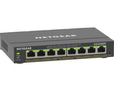 NETGEAR 8-Port Gigabit Ethernet PoE Plus Switch (GS308EP) Gestito L2/L3 Gigabit Ethernet (10/100/1000) Supporto Power over Ethernet (PoE) Nero