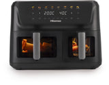 Hisense HAF2700DCD Doppia 11 L Indipendente 2700 W Friggitrice ad aria calda Nero