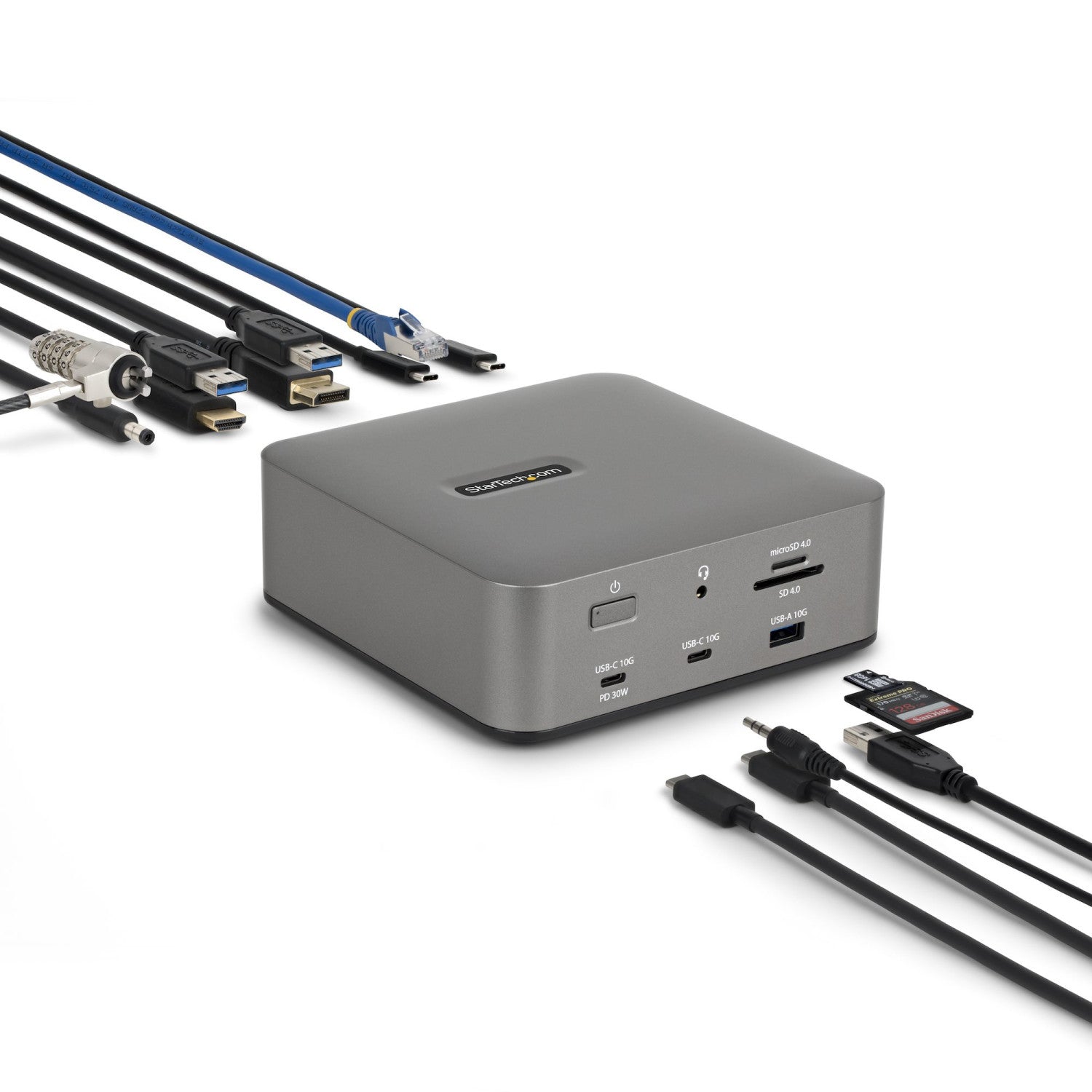 StarTech.com 215UE-TB5USB4DOCK replicatore di porte e docking station per laptop Cablato Thunderbolt 5 Grigio