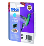 Epson Hummingbird T0802 cartuccia d'inchiostro 1 pz Originale Ciano