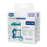 Chicco Succhietto Physioforma Dual Soft 16-36M Azzurro 2 Pezzi