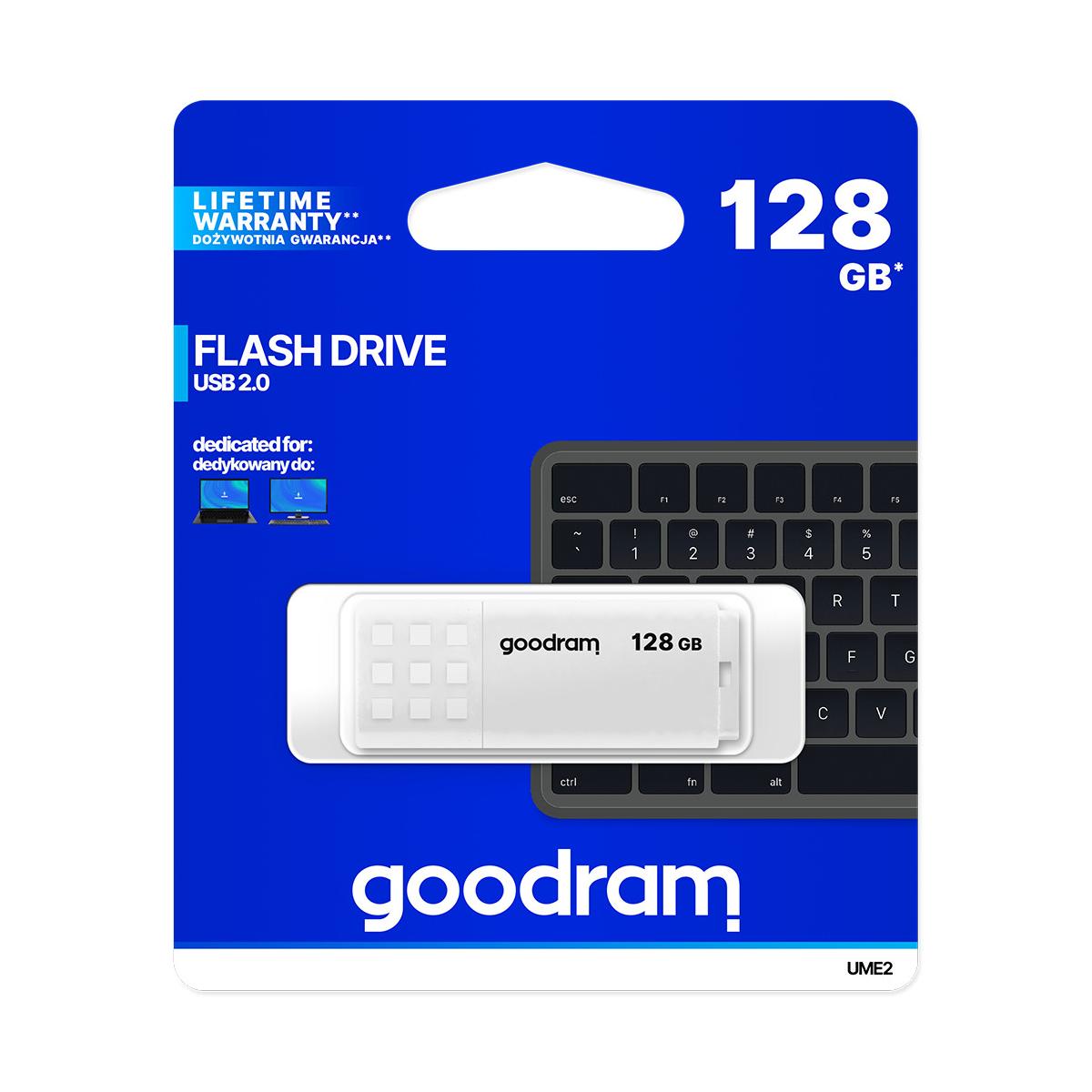 Goodram UME2 unità flash USB 128 GB USB tipo A 2.0 Bianco