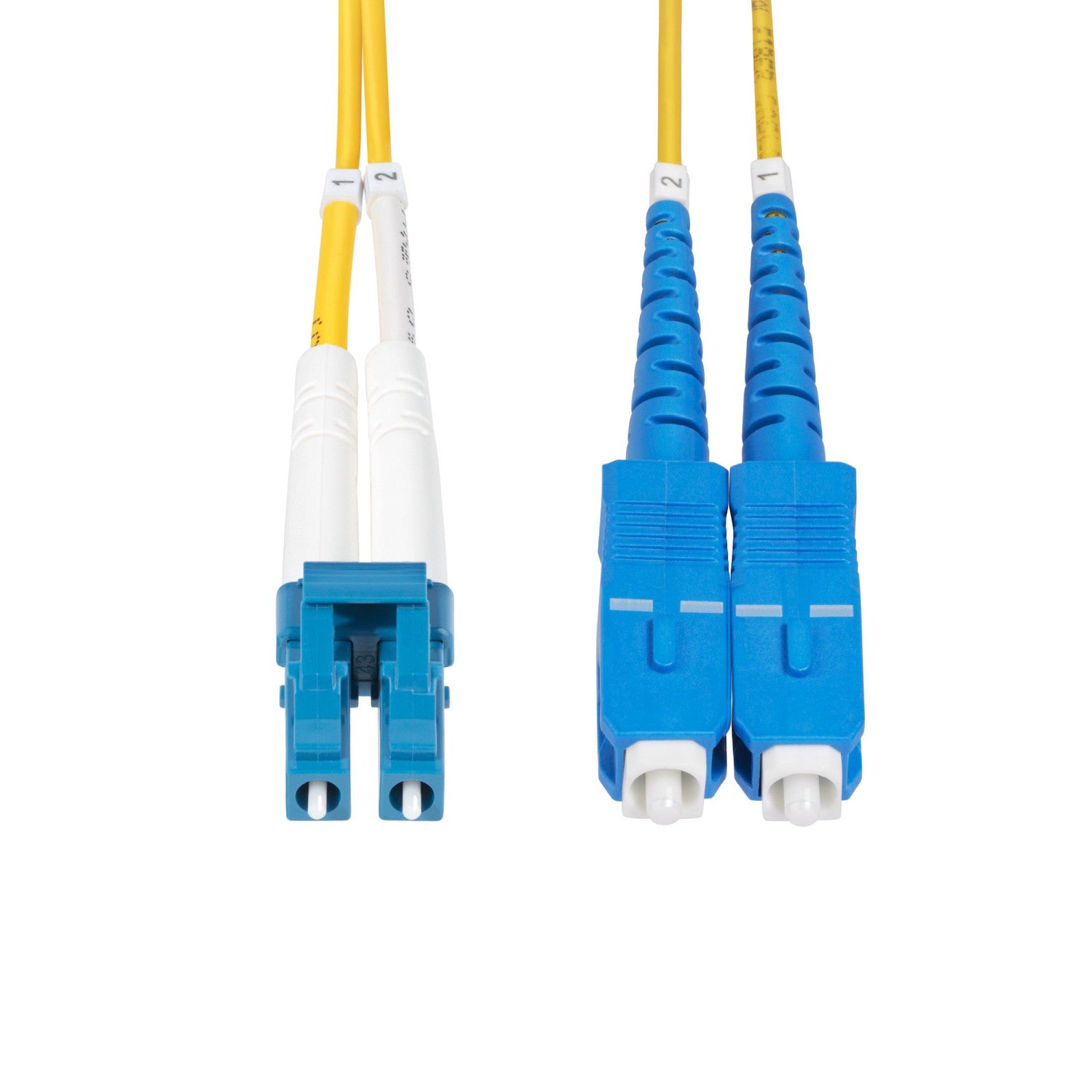 StarTech.com Cavo in fibra ottica duplex monomodale OS2 da LC a SC (UPC) da 3m, 9/125µm, 100G, Insensibile alla piegatura, Bassa perdita di inserzione, Cavo patch in fibra LSZH