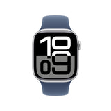 Apple Watch Series 10 GPS Cellular 42mm Cassa in Alluminio Color Argento con Denim Sport Band S M