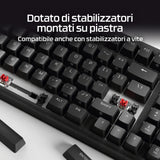 HyperX Origins 2 1800 tastiera Gaming USB Nero