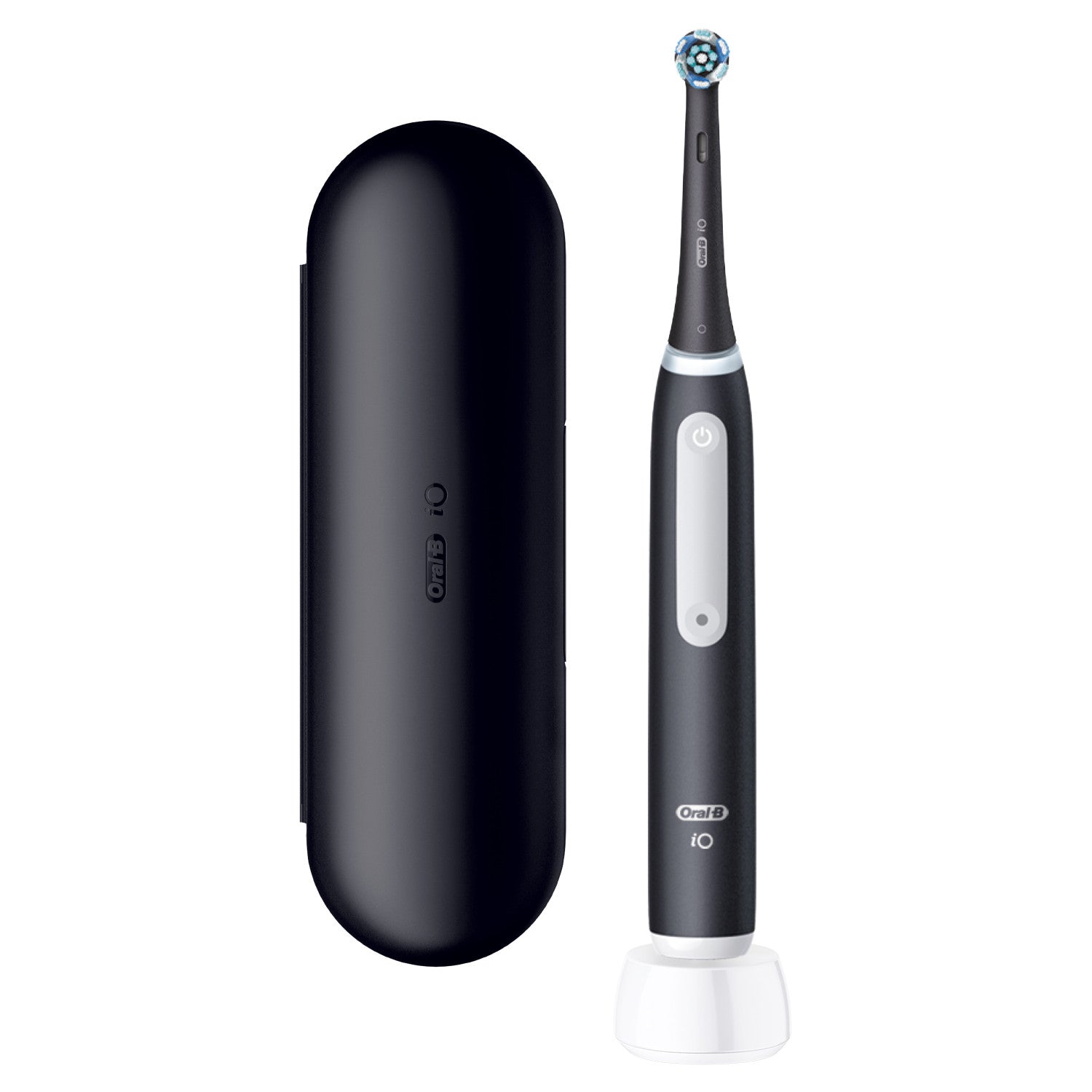 Oral-B Spazzolino Elettrico Ricaricabile iO 3 Nero, 1 Testina Di Ricambio, 1 Custodia Da Viaggio. 1 Spazzolino