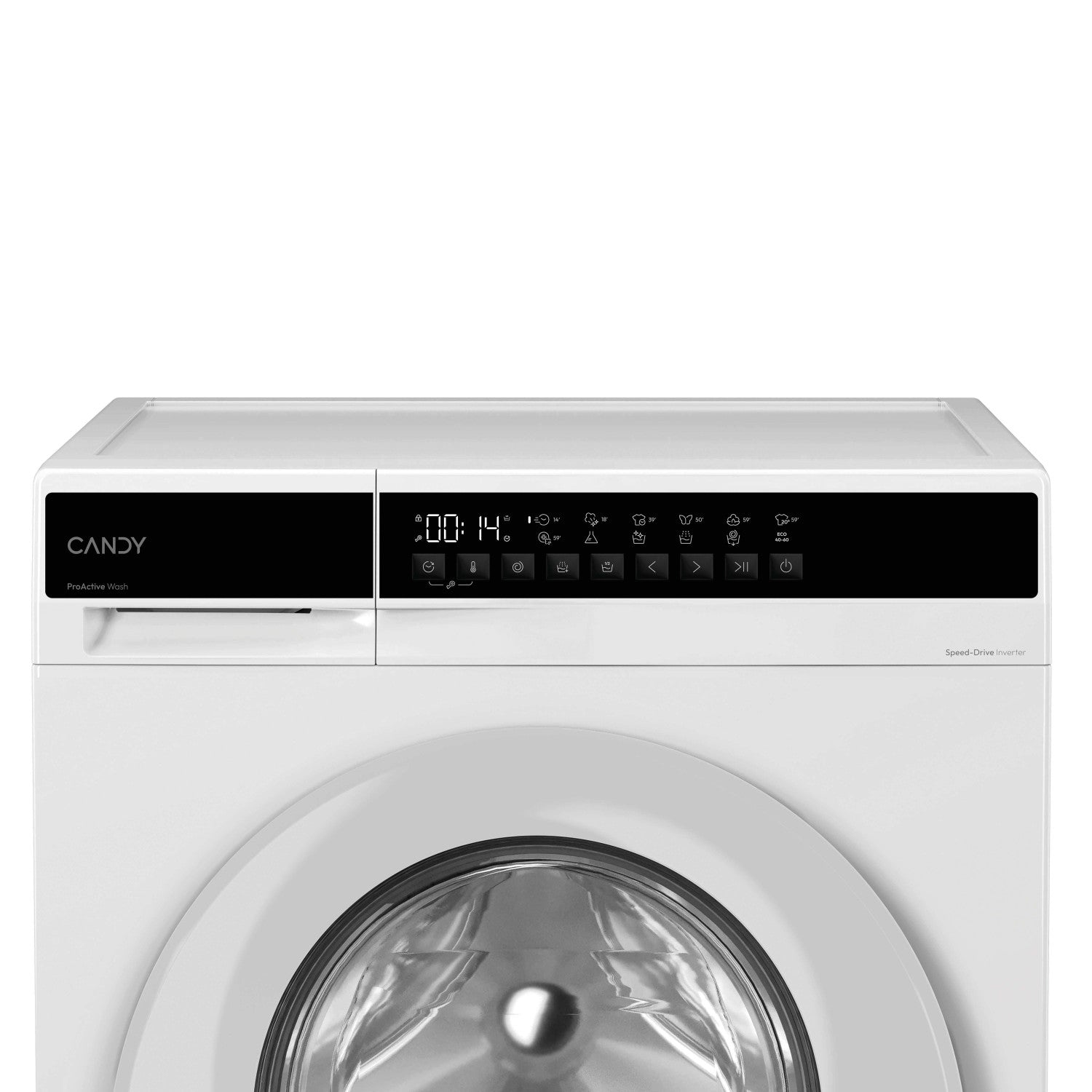 Candy ProWash 100 Easy, Lavatrice Slim 7 KG, 15% più efficente della classe A, 1200 giri, Bianco, Inverter, Fresh Vapor, EY 27S7-S Venduto come Grado B 8059019115641