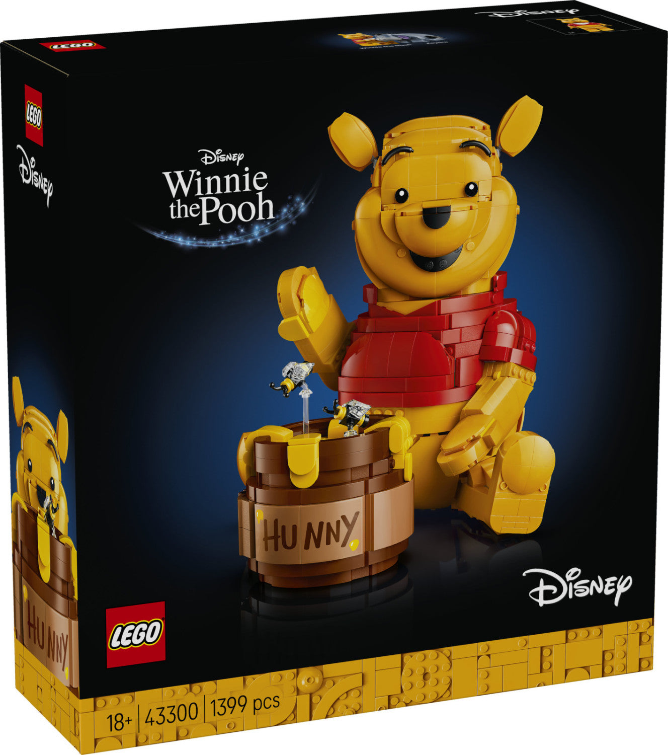 Lego Disney 43300 Winnie The Pooh Kit Modellismo Per Adulti Con Vaso E Minifigure Da Collezione