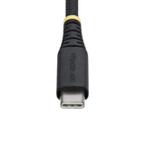 StarTech.com Cavo di Ricarica USB-C da 3m, 60W (3A) PD, Guaina con Doppio Strato Intrecciato in Nylon/TPE, Robusto Cavetto USB 2.0 per la Ricarica di Laptop