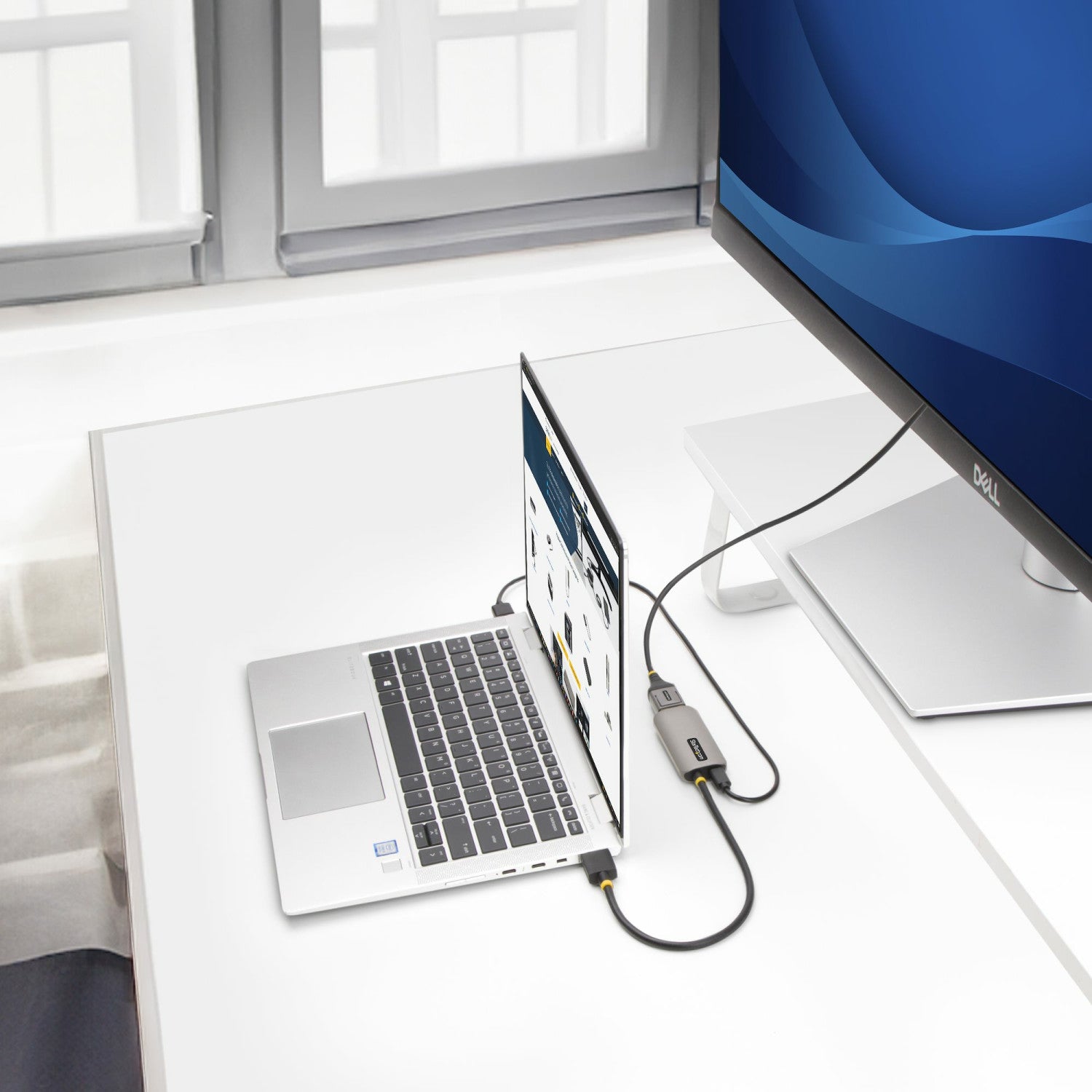 StarTech.com Cavo adattatore da HDMI a DisplayPort da 30 cm 8K 60Hz convertitore video attivo da HDMI 2.1 a DP 1.4 alimentato da bus USB con cavo incluso