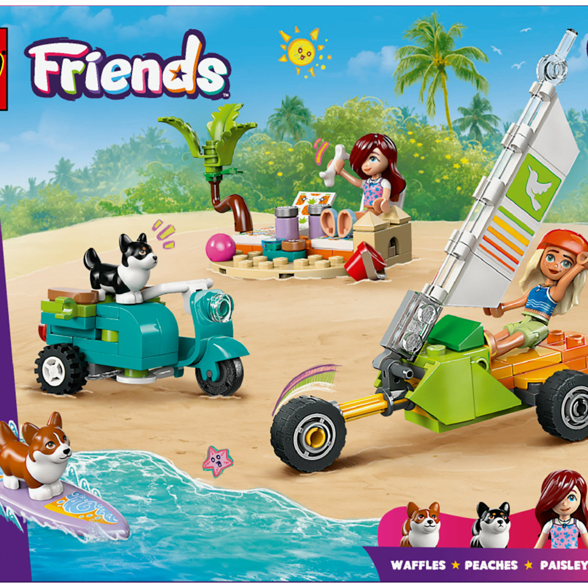 LEGO Friends Avventure Canine Su Windskate E Sidecar 42641