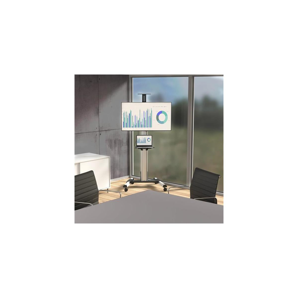 StarTech.com STNDMTV70 Supporto per display espositivi 190,5 cm (75") Nero, Acciaio inossidabile