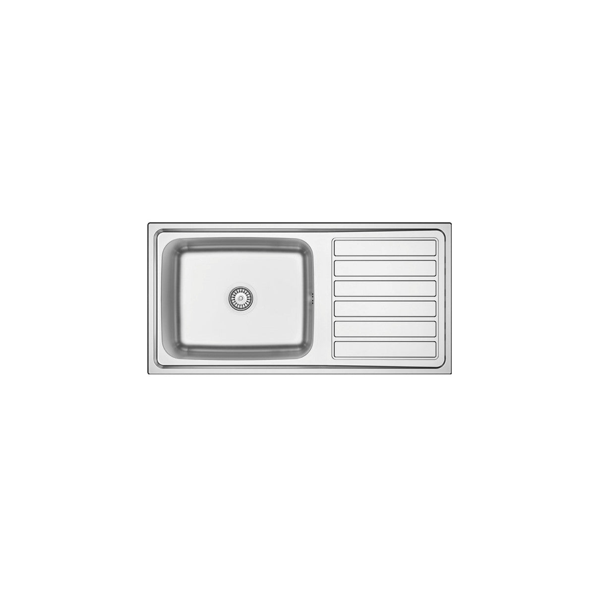 Apell ID1001IRBC lavello Lavello montato su piano Rettangolare