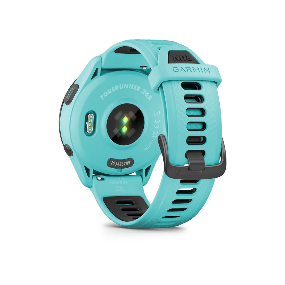Garmin Forerunner 265 3,3 cm (1.3 pollici) AMOLED 46 mm Digitale 416 x 416 Pixel Touch screen Nero, Blu Wi-Fi GPS (satellitare)