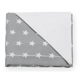 Italbaby Set Lenzuola Lettino 3 Pezzi Starlette Grigio 100 Cotone