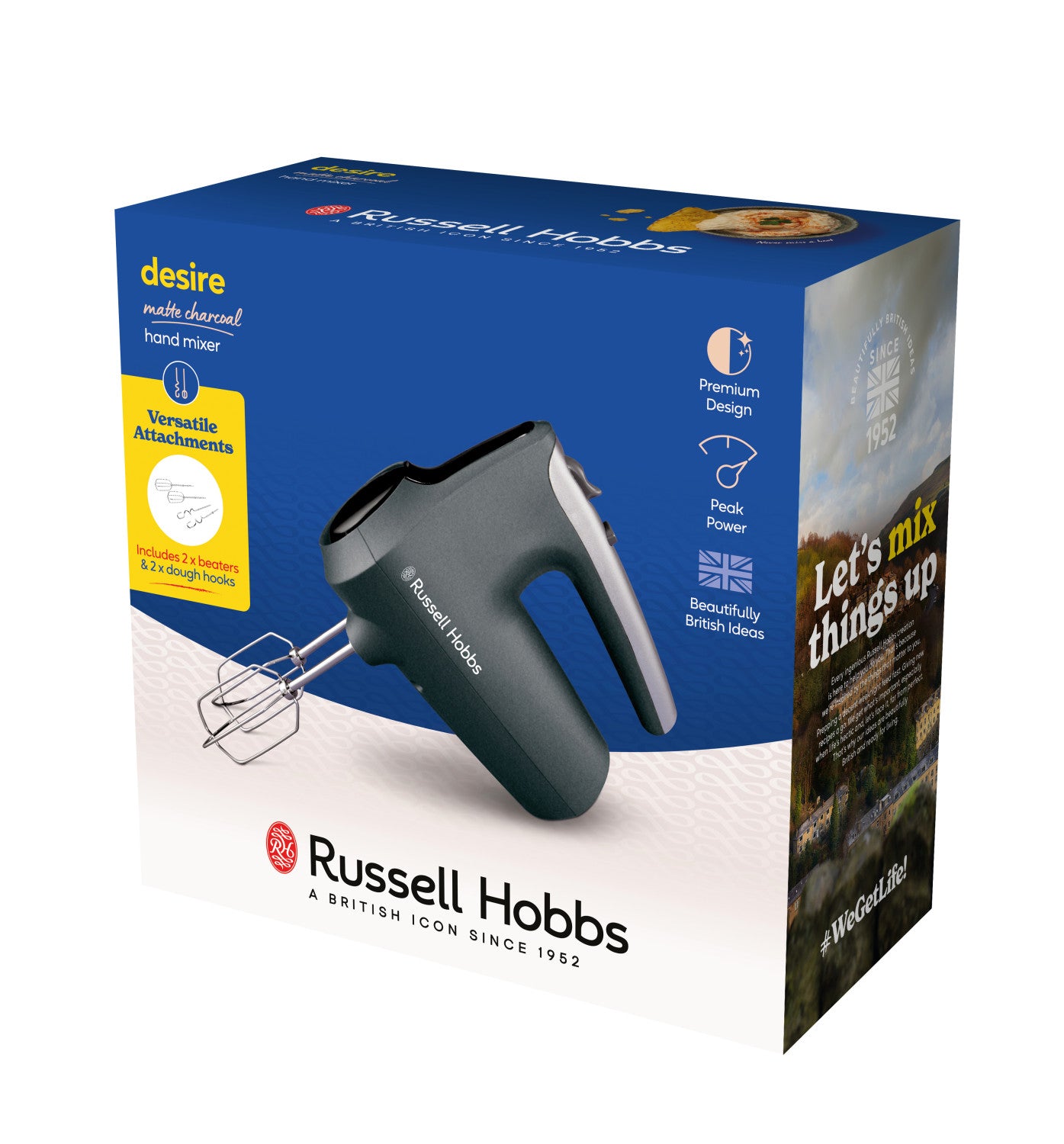 Russell Hobbs 27151-56 sbattitore Sbattitore manuale 350 W Antracite, Argento