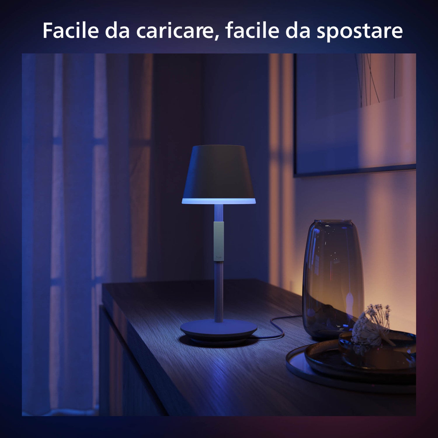 Philips Hue 8719514404595 soluzione di illuminazione intelligente Lampada da tavolo intelligente Bluetooth/Zigbee Nero 6 W