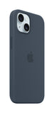 Apple Custodia MagSafe in silicone per iPhone 15 - Blu tempesta