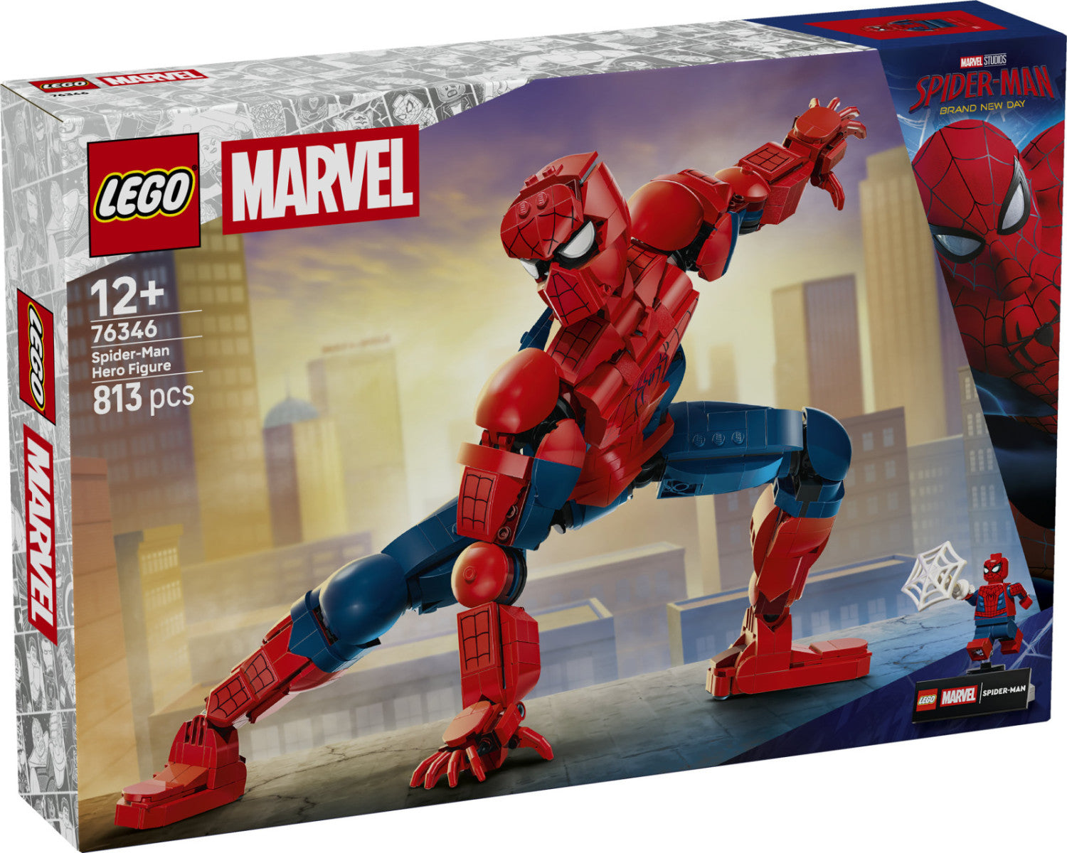 LEGO Marvel 76346 Personaggio Di Spider-Man Action Figure 813 Pezzi 36 Cm 12