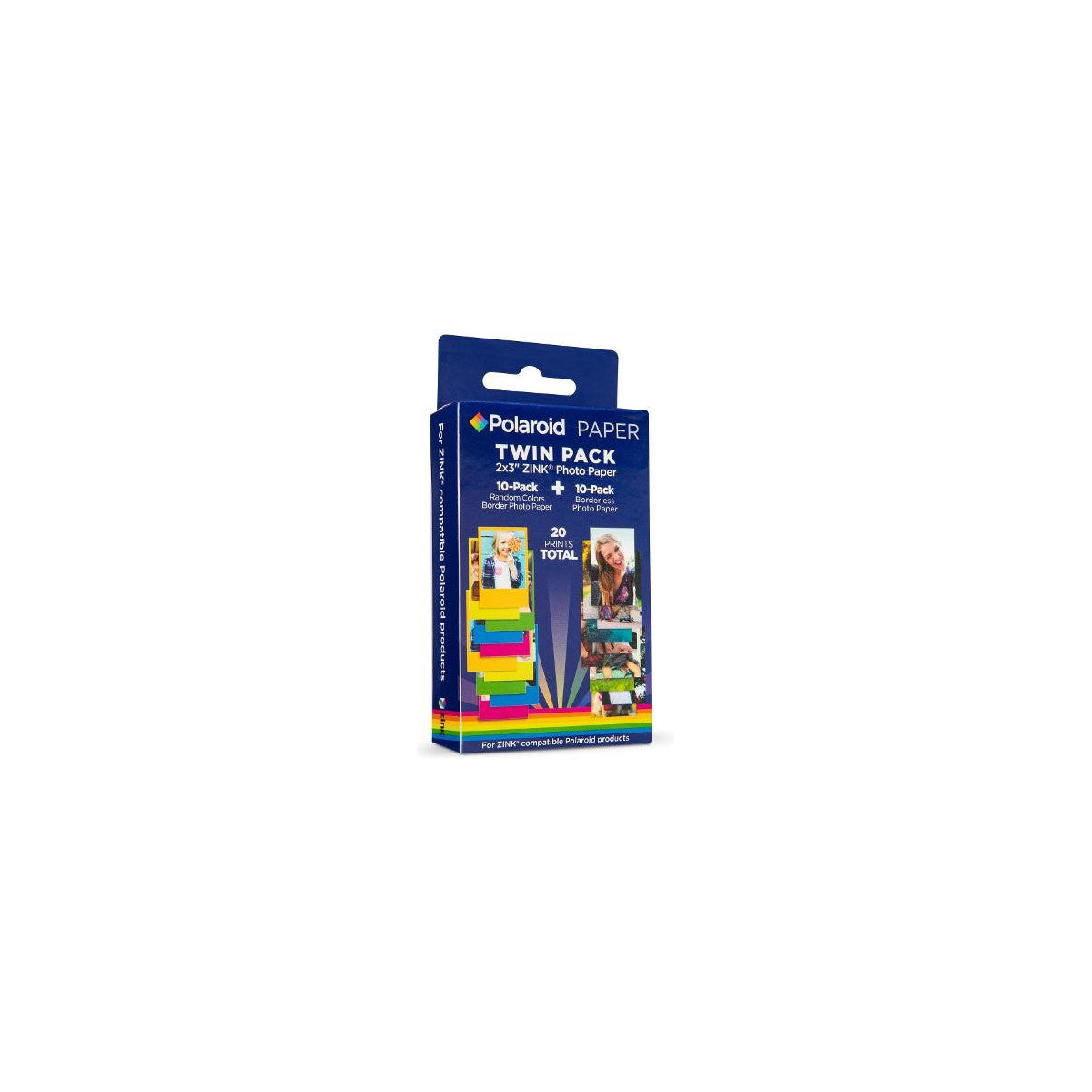 Polaroid Carta Fotografica Adesiva Zink Twin Pack 5x7,6 Cm 20 Fogli POLZ2X320MIX