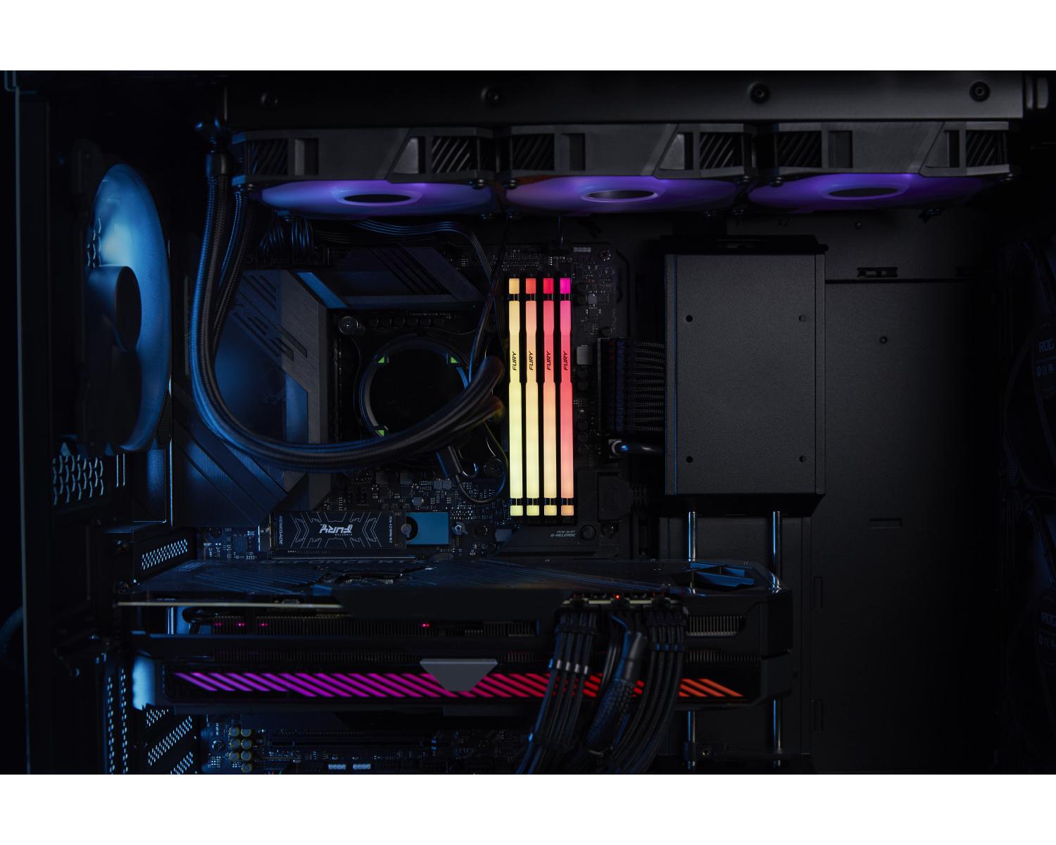 Kingston Technology FURY Beast 32GB 6000MT s DDR5 CL30 DIMM Kit da 2 moduli RGB EXPO
