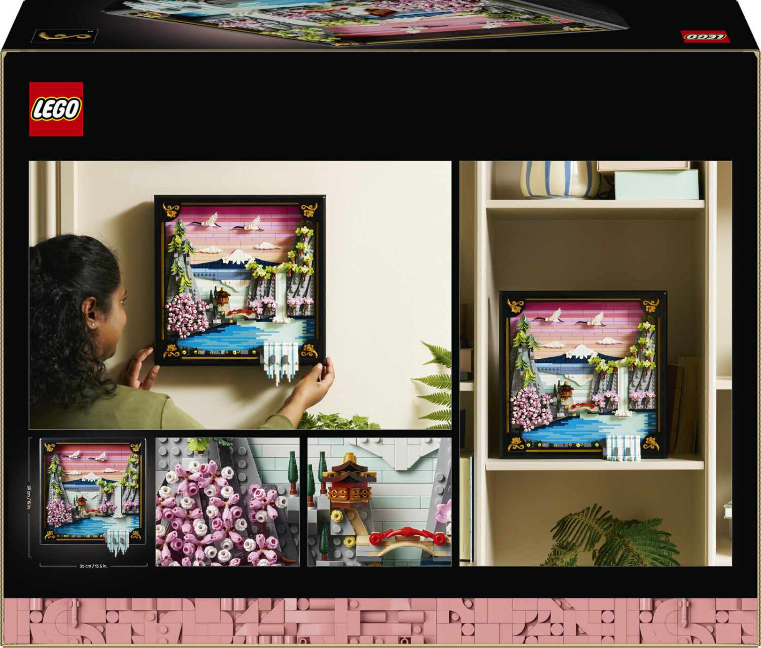 LEGO Art Paesaggio Giapponese con Ciliegi Fioriti 31218 Set da Costruzione per Adulti 1892 Pezzi