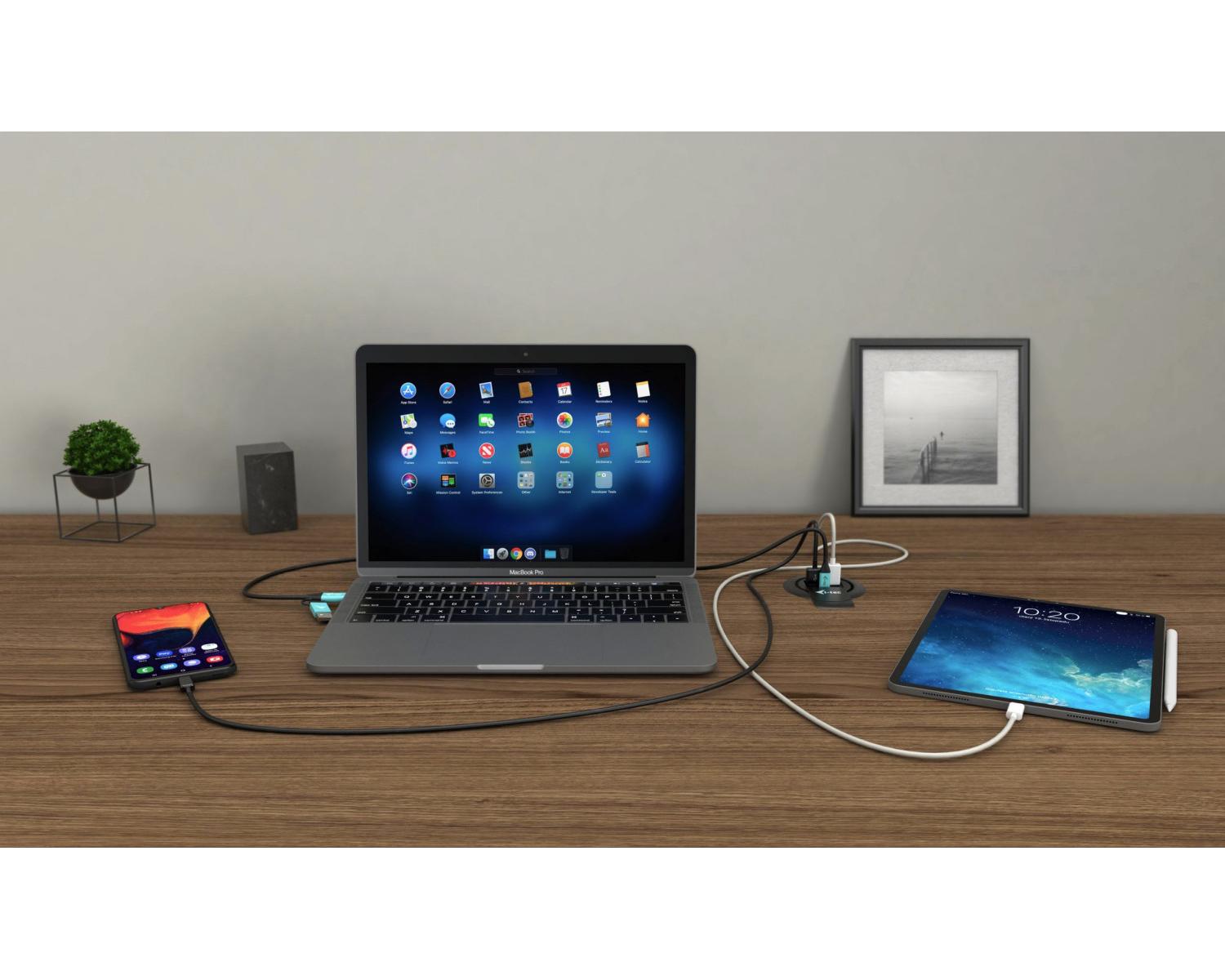 i-tec CHARGER96WD Caricabatterie per dispositivi mobili Universale Nero AC Ricarica rapida Interno